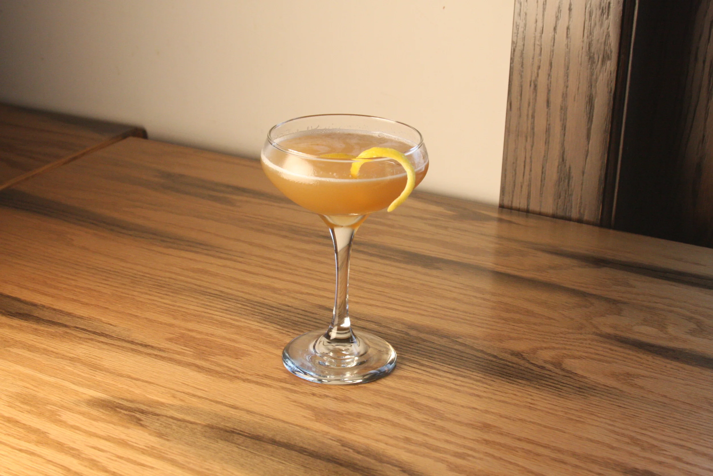 Tenzing Coupe Cocktail: The Avondale by Benjamin Madeska.