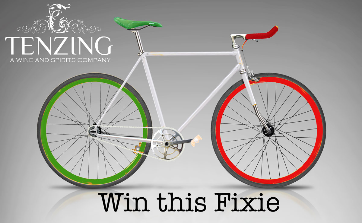 Fixie Bike Raffle at Tenzing! Tenzing will raffle three new custom-built Fixie Bikes to registered attendees at our Wednesday, June 8th Italian Wine Tasting. Rules: You must be an employee of a registered Tenzing customer in the State of Illinois. You will receive one raffle ticket at registration and must be present to win. One Fixie bike will be raffled off every hour during the tasting. 2pm, 3pm and 4pm