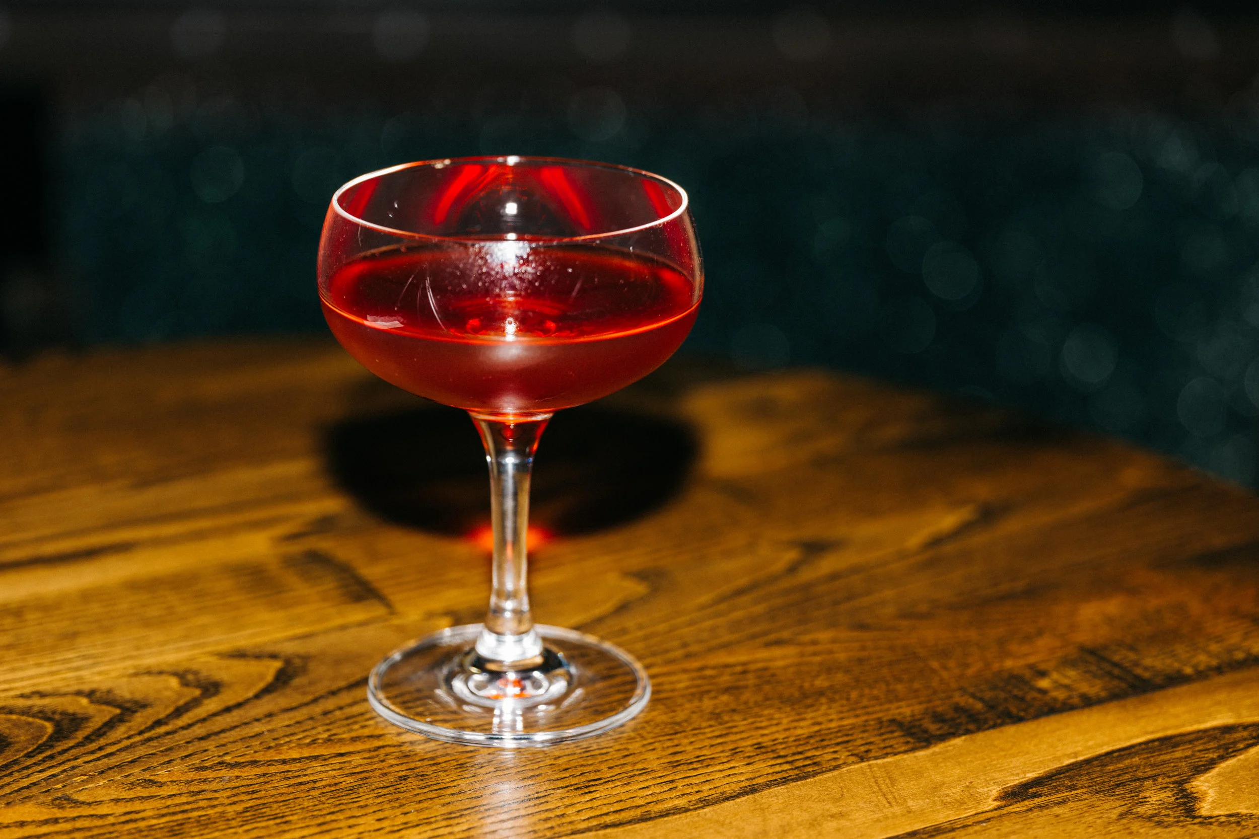 Cocktail: The Third Party Candidate 1oz Junipero Old Tom Gin 1oz Montanaro Barolo Chinato 3/4oz Jean-Luc Pasquet Coeur de Grand Champagne 1/4oz Varnelli Amaro Dell Erborista 1/4oz BG Reynolds Rich Demerara Dash Bitter Truth Creole Bitters Dash Bitter Truth Celery Bitters