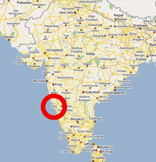 Goa: Located on the western coast of India in the region known as Konkan