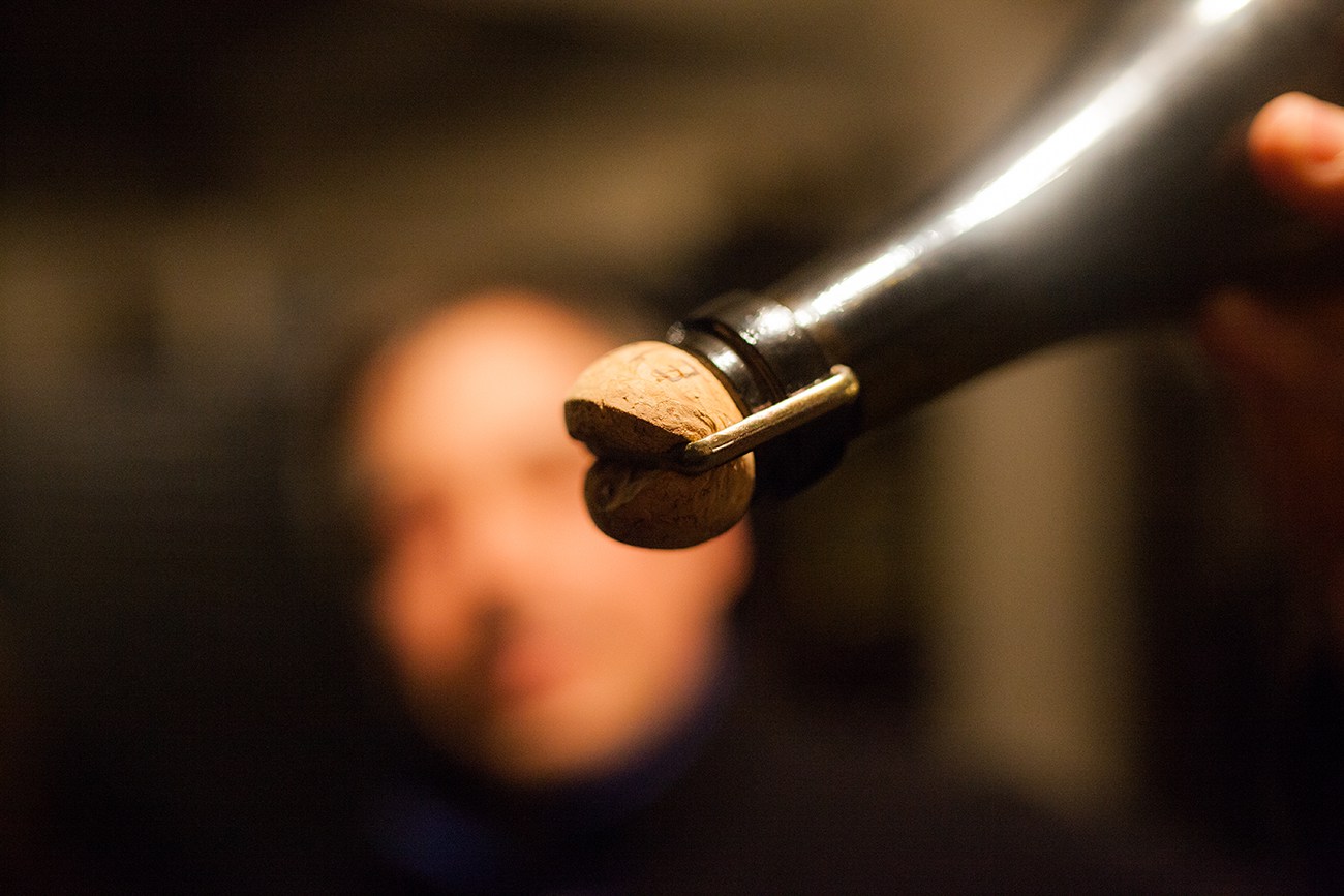 The Reflet d'Antan wines are matured with natural cork before disgorgement.