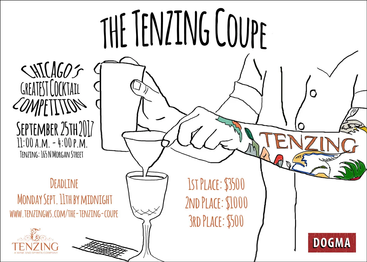 Sign up to compete for the 4th Annual Tenzing Coupe Cocktail competition