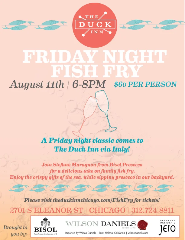 Friday Night Fish Fry with Bisol at The Duck Inn