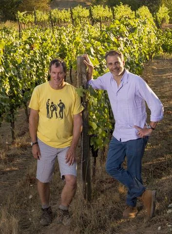 L to R: Jay Boberg and Jean-Nicolas Méo (Méo Camuzet)