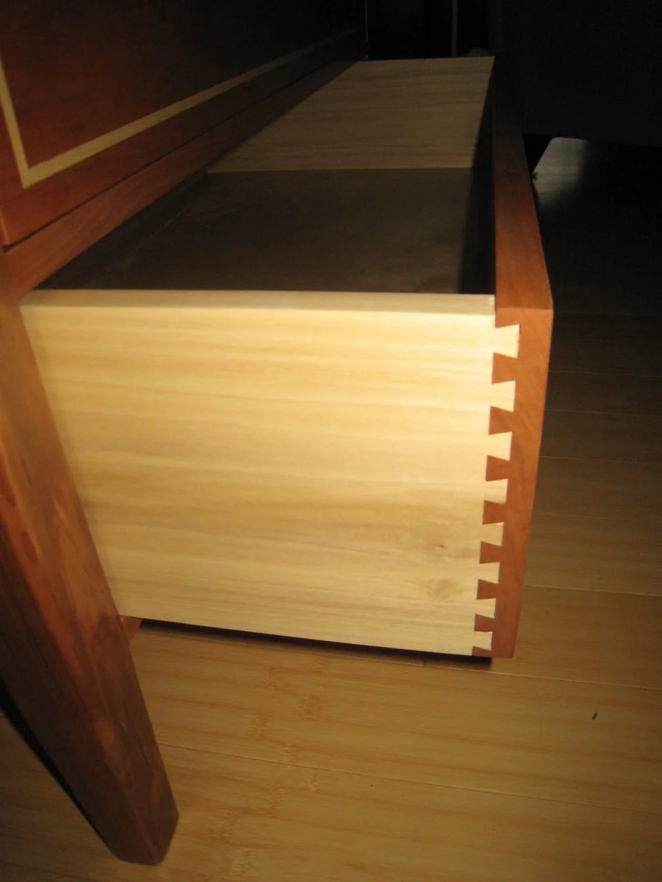 Custom dove tails handmade drawer