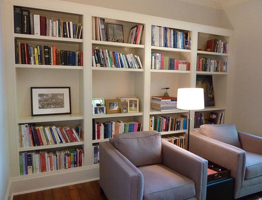 Custom Built-on Bookshelves