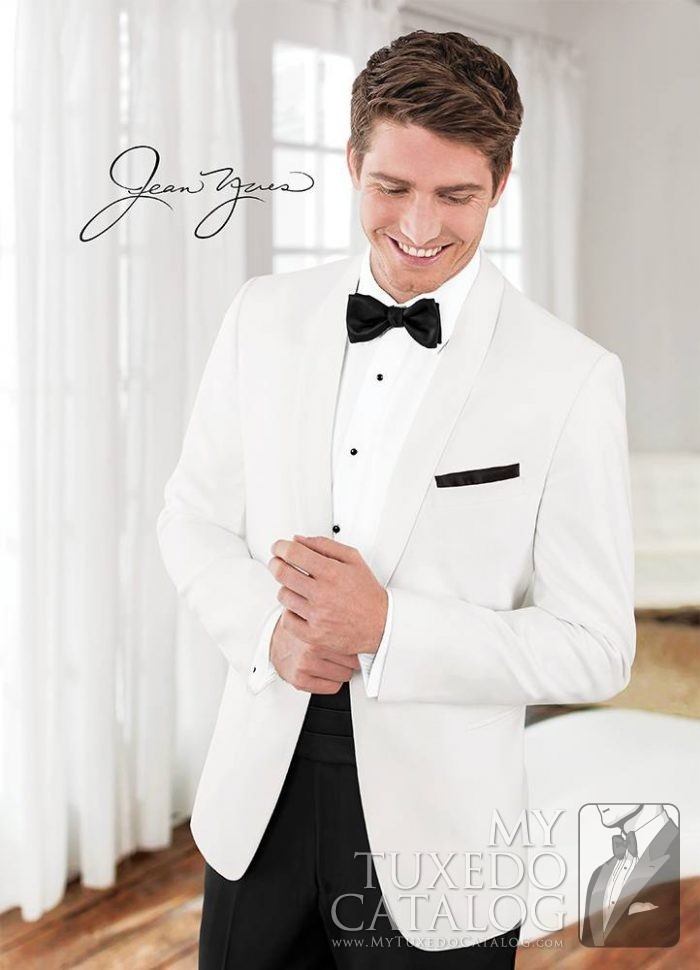 White 'Modern Essential' Dinner Jacket by Jean Yves