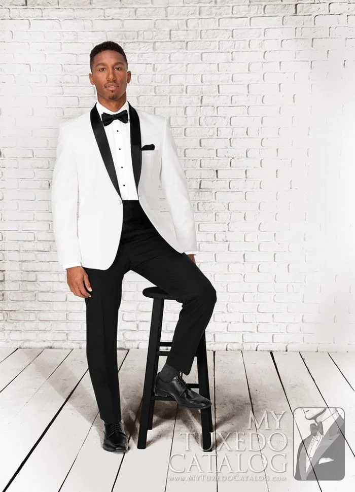 White 'Clayton" Tuxedo by Select Formalwear
