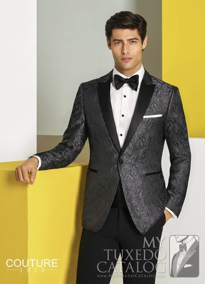 Charcoal 'Chase' Ultra Slim Tuxedo by Couture 1910