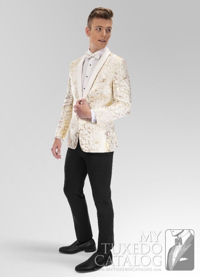 Gold & Ivory 'Camo' Tuxedo by Mark of Distinction