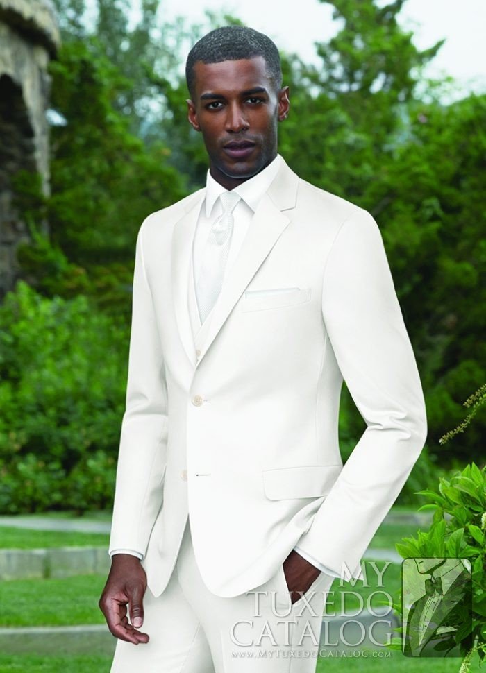 IVORY 'ARAGON' SLIM SUIT by Ike Behar