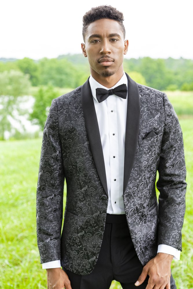 Larr Brio Ivory Camo Shawl Tuxedo