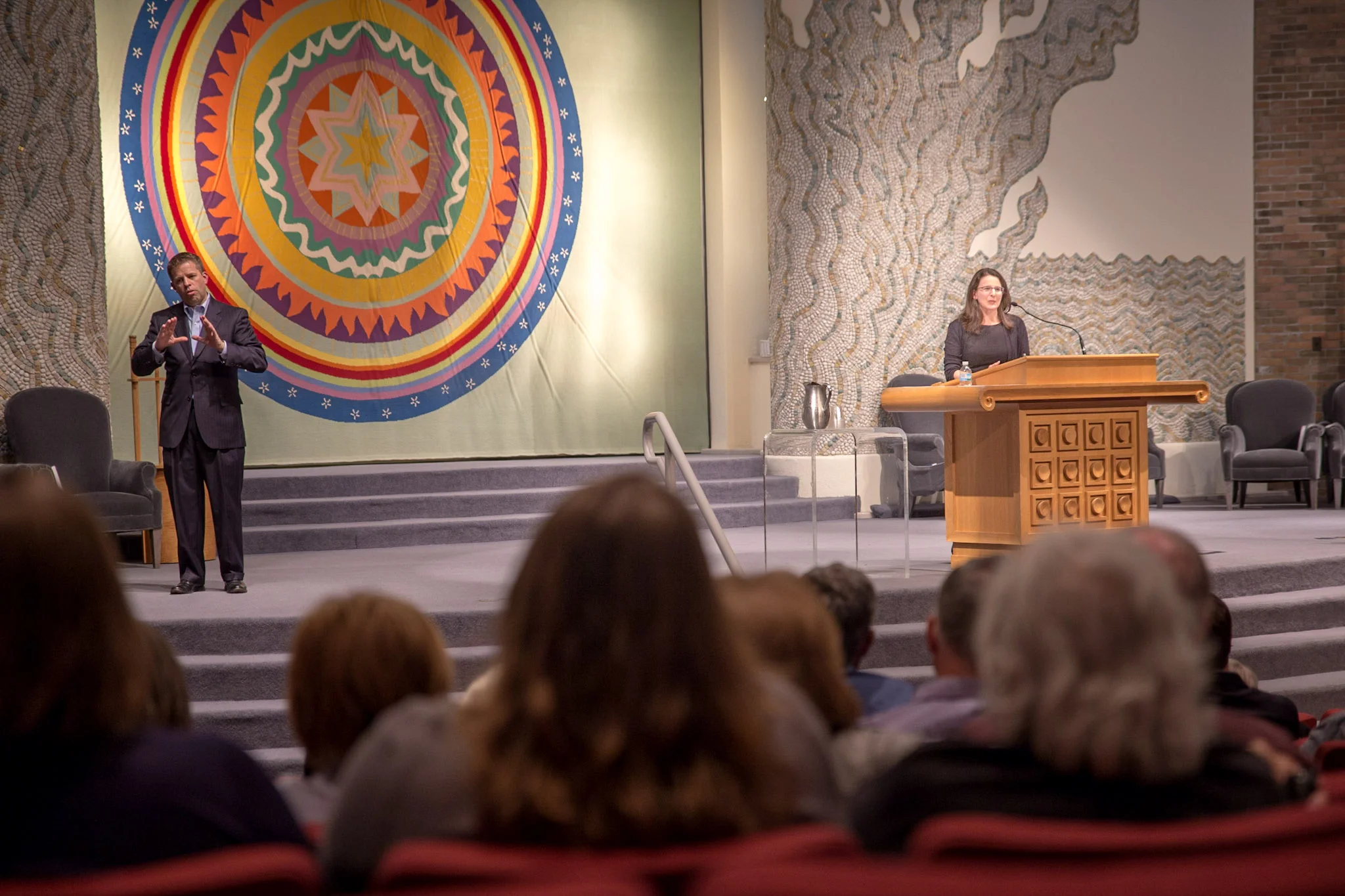 Sarah Hurwitz at Temple Israel (5/17) photo by Jamie Feldman