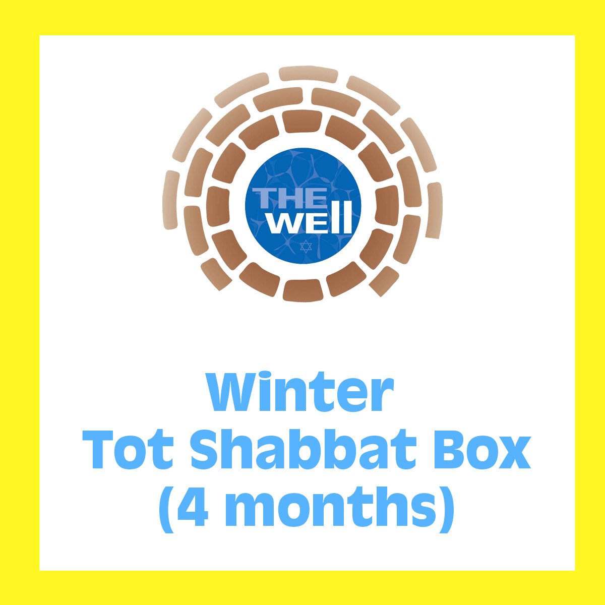 overseas Troublesome sunrise Winter Tot Shabbat Box — THE WELL