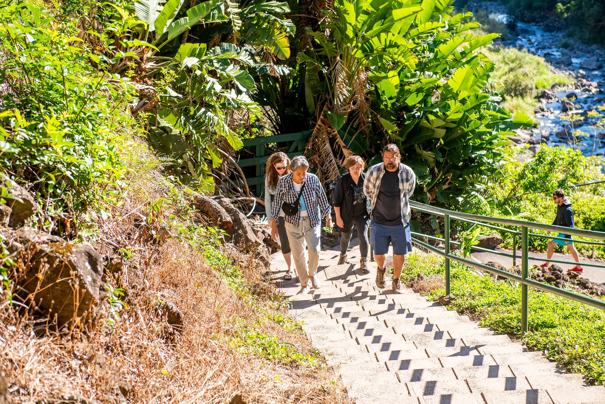 Arizona artist tours Wailuku for inspiration to create sculpture for Imua Discovery Garden