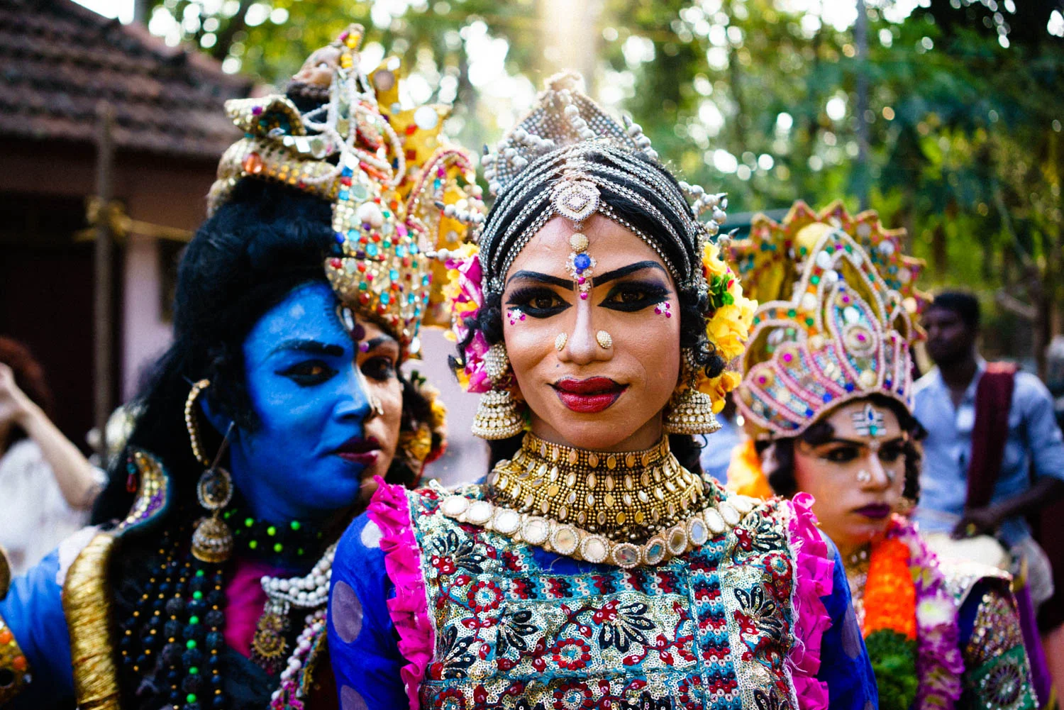 Hijra in Kerala at a Hindu Festival