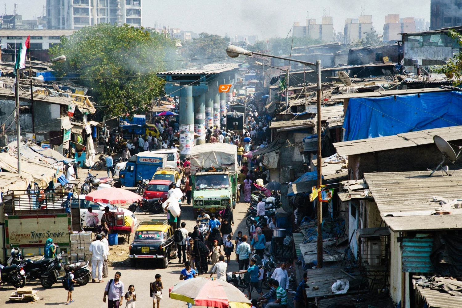 Dharavi Slum in Mumbai