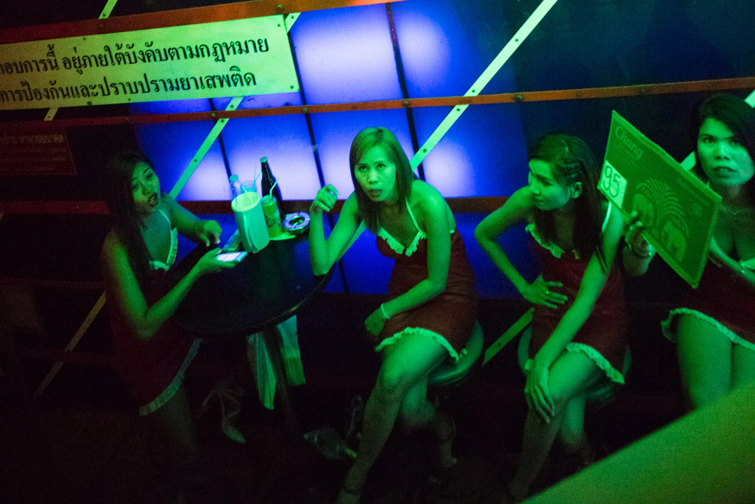 Bar girls on Soi Cowboy, Bangkok, Thailand