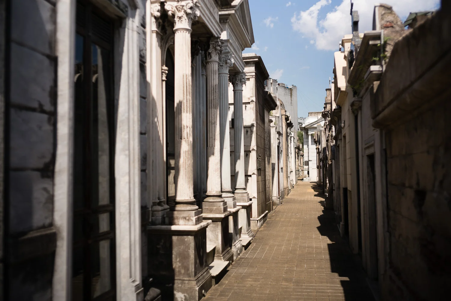 Beautiful Recoleta cemetery featuring you guessed it, the tomb of Eva Peron.