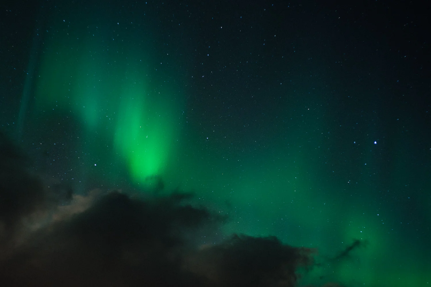 Close up of the Northern Lights