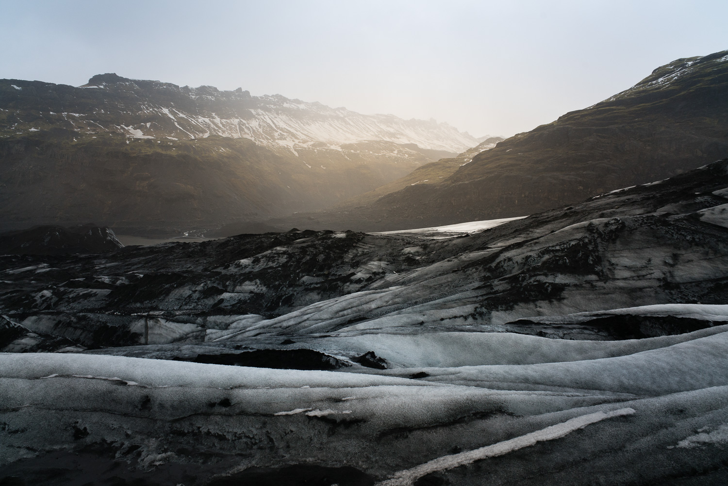 Sólheimajökull glacier. 