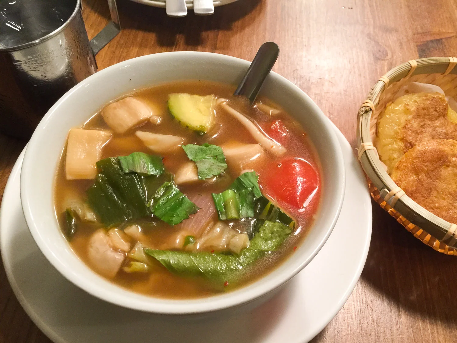 $7 for soup, $3 for rice cakes! Lots of bargains on this menu. 