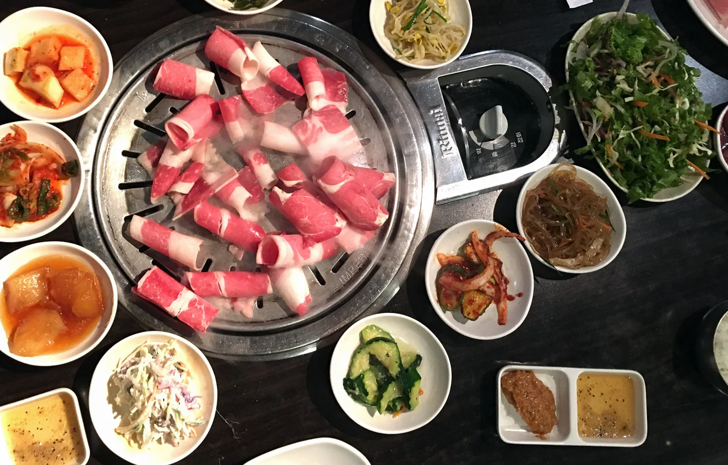 BBQ and banchan. Google Images.