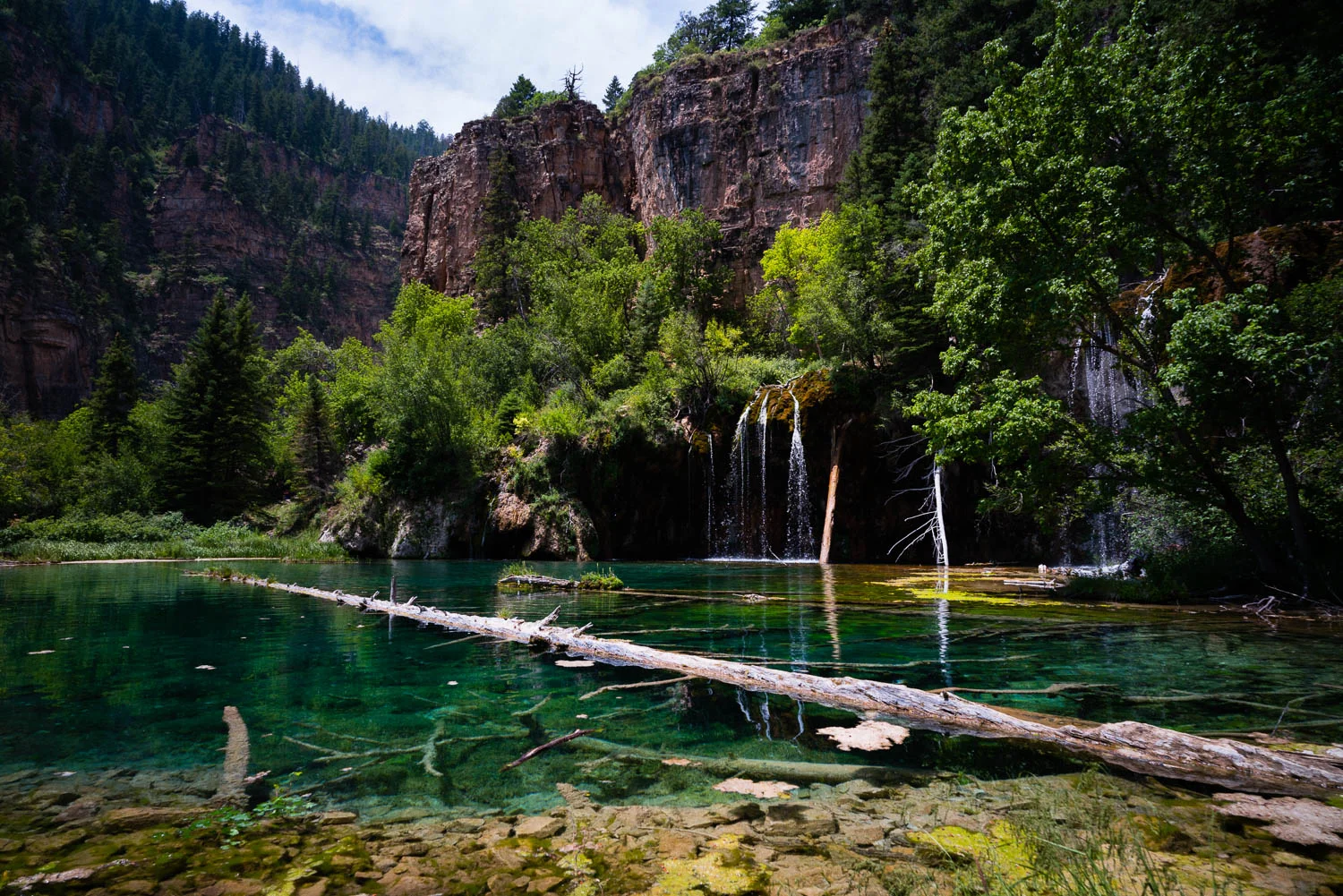The famous Hanging Lake. Short but vigorous climb up. This hike was one of the highlights of the trip.