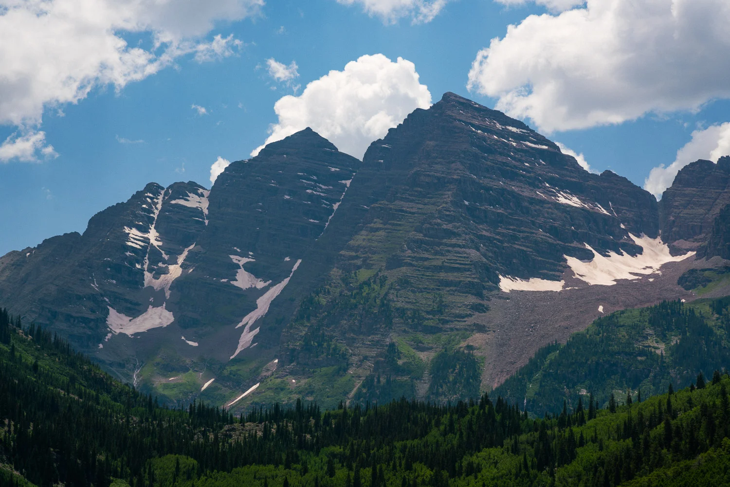The Maroon Bells shot on my Leica 90mm Summarit.