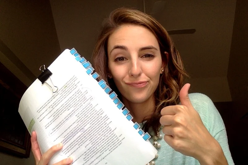 This manuscript doesn't make me anxious at all! Good thing I have that helpful list of anxiety repellents!