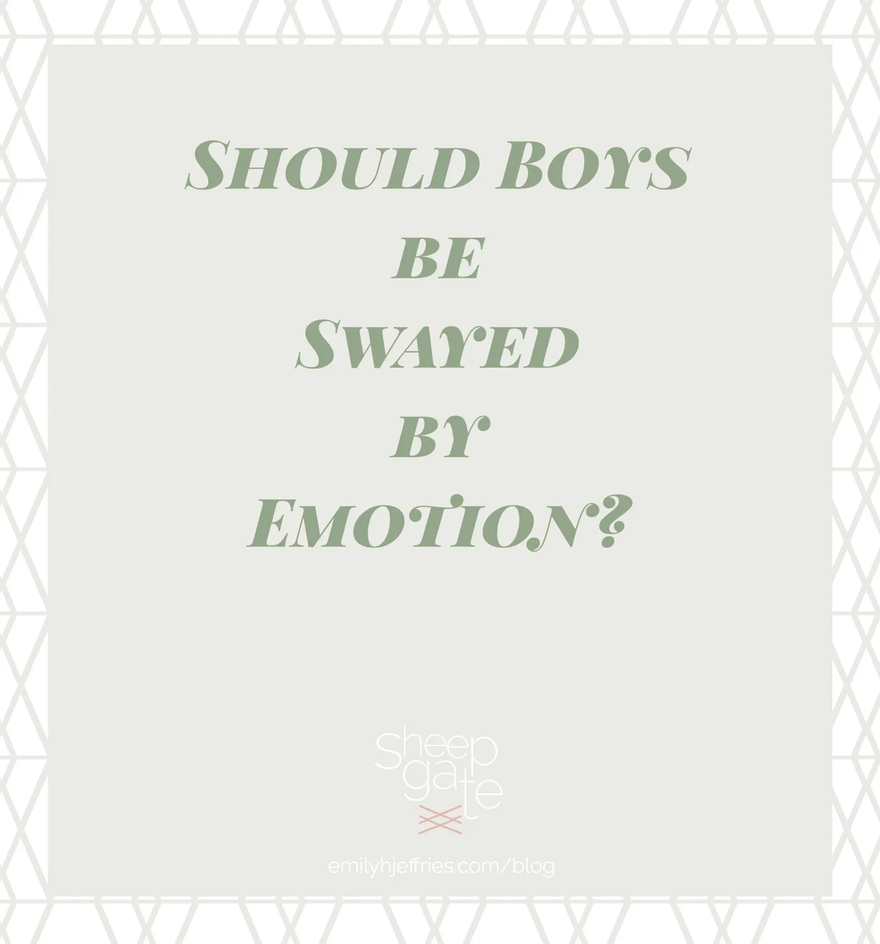 Should Boys be Swayed by Emotion? C.S. Lewis Thought So