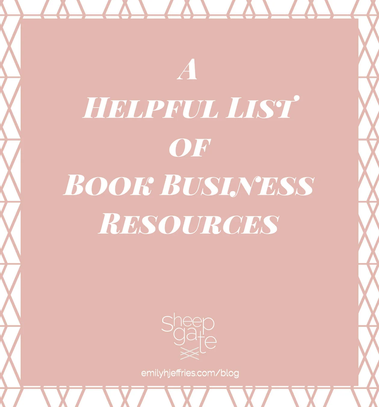 A Helpful List of Book Business Resources
