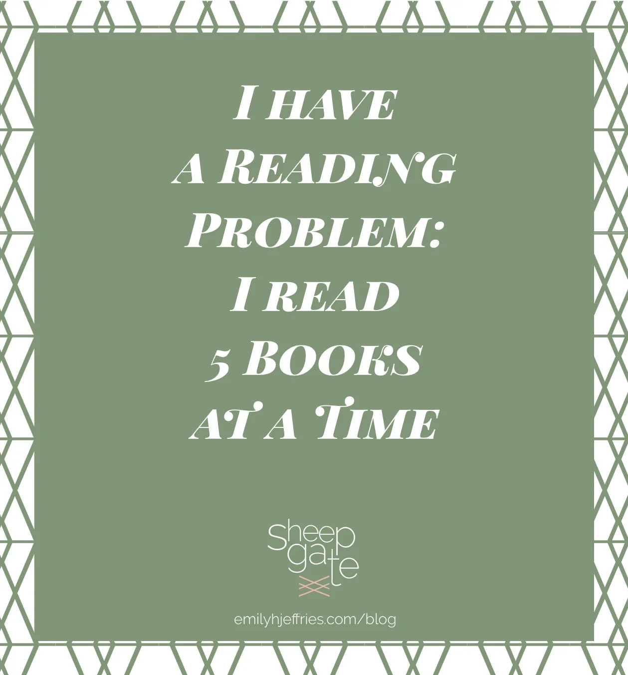I Have A Reading Problem: I Read Five Books At A Time