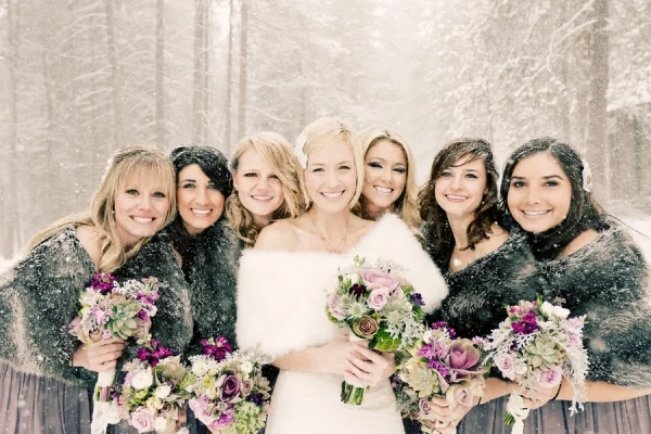 Winter Wedding Bridal Party Cheap Sale ...