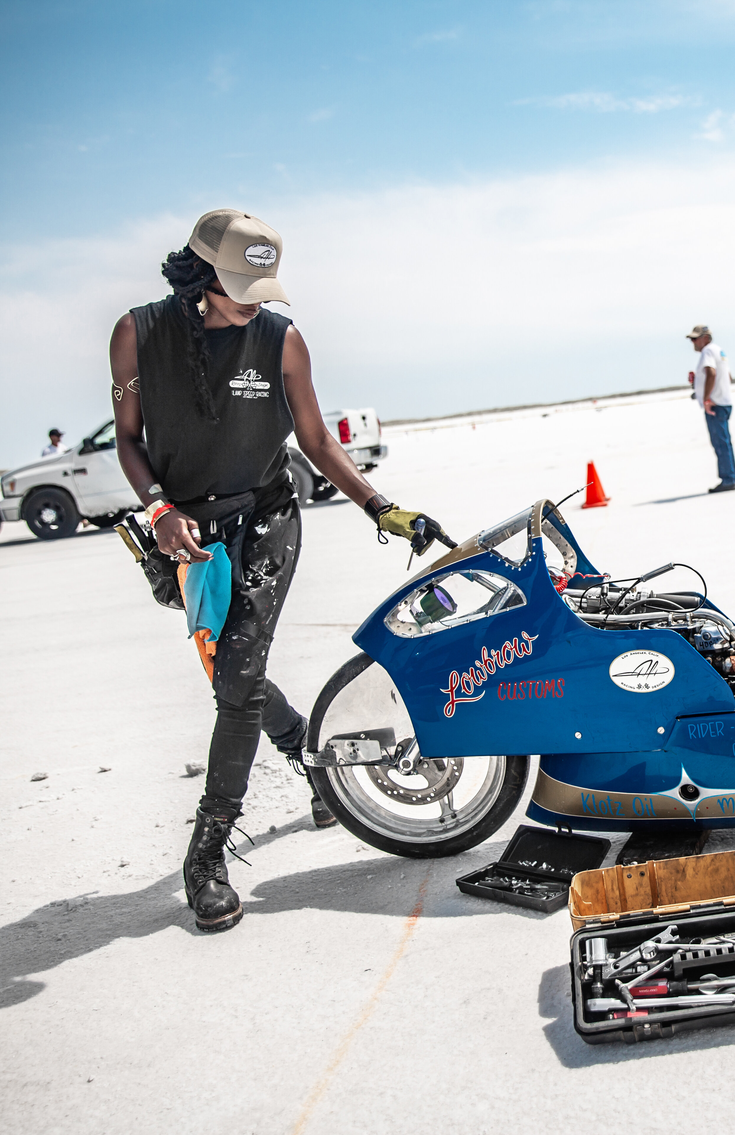 T-200 at Bonneville Salt Flats, UT . Pic by Mikey Revolt