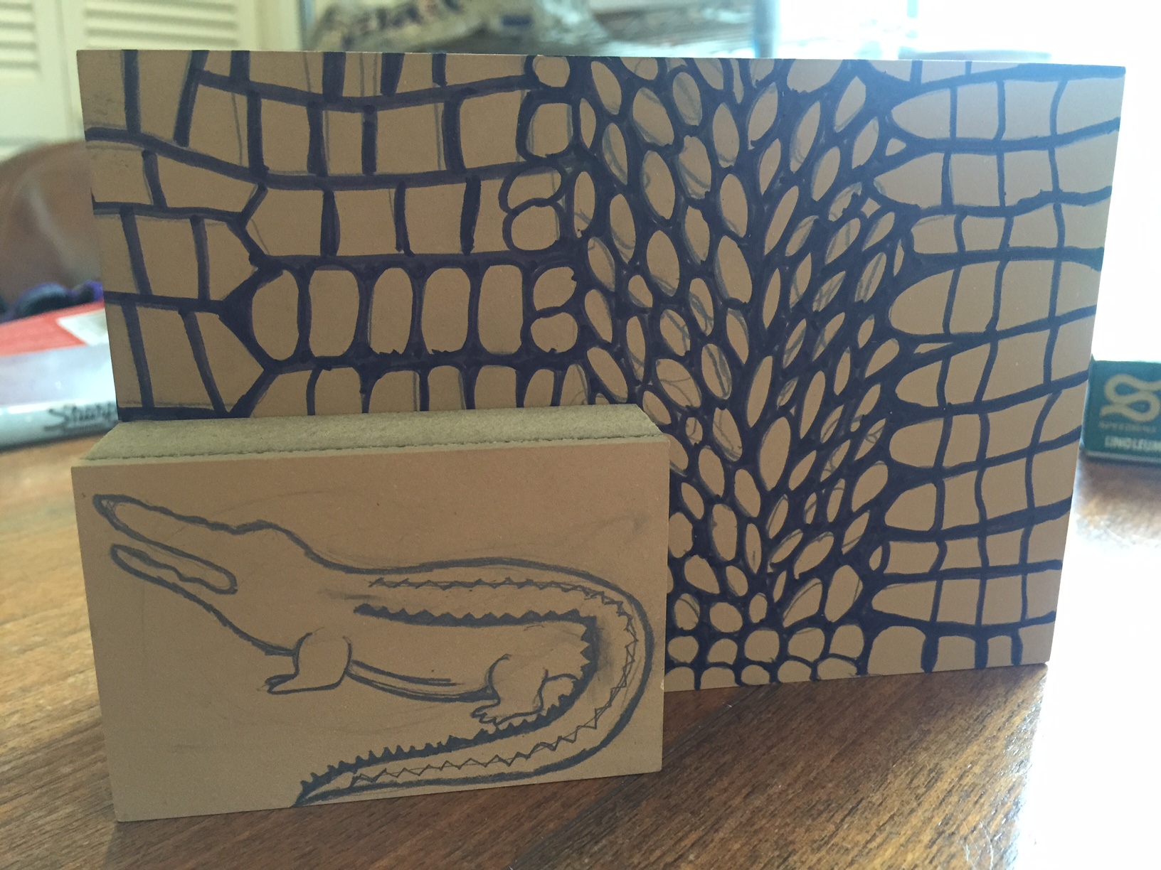 Alligator Linoleum Blocks