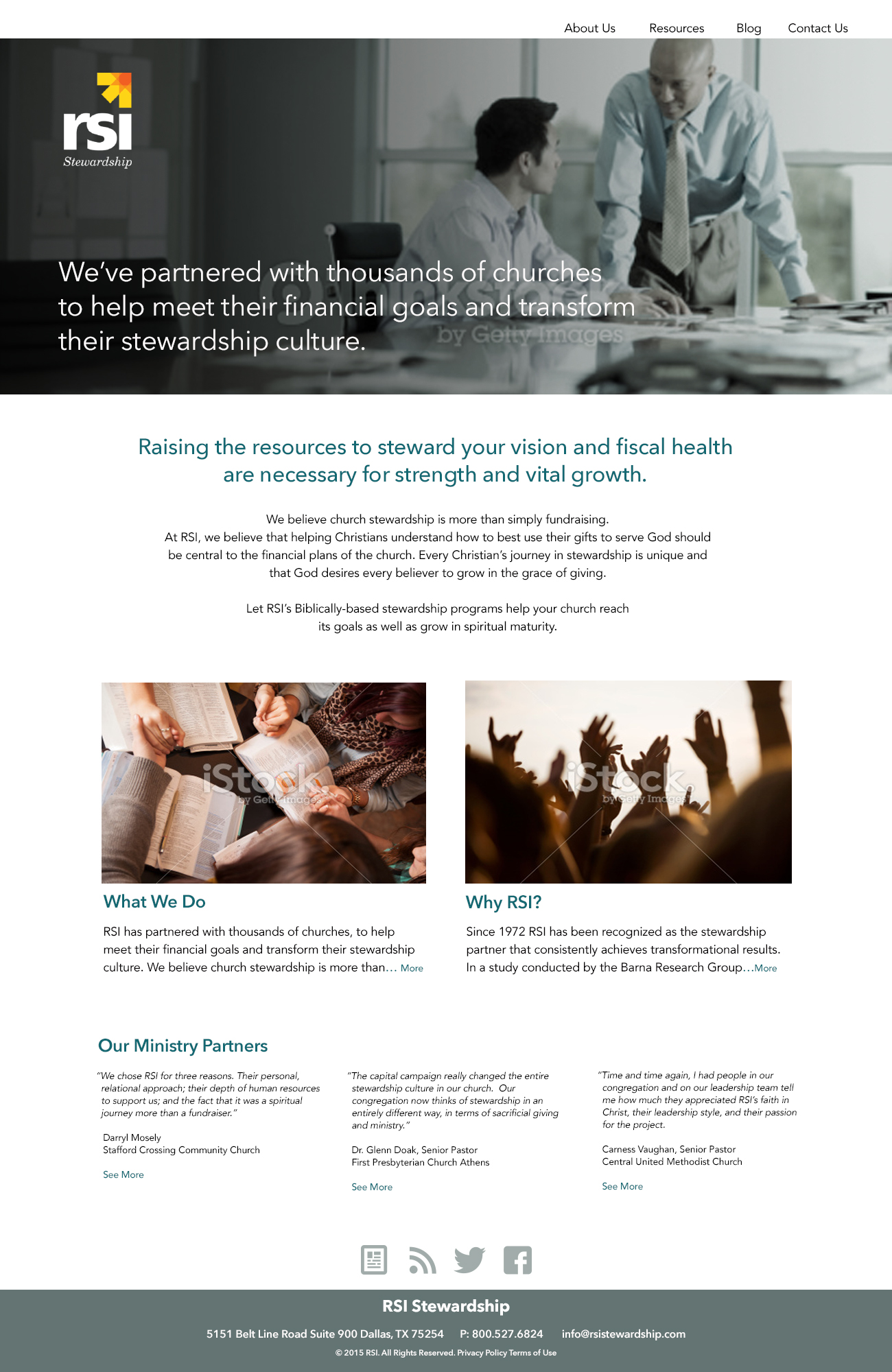 RSI Stewardship Website Re-brand Concept
