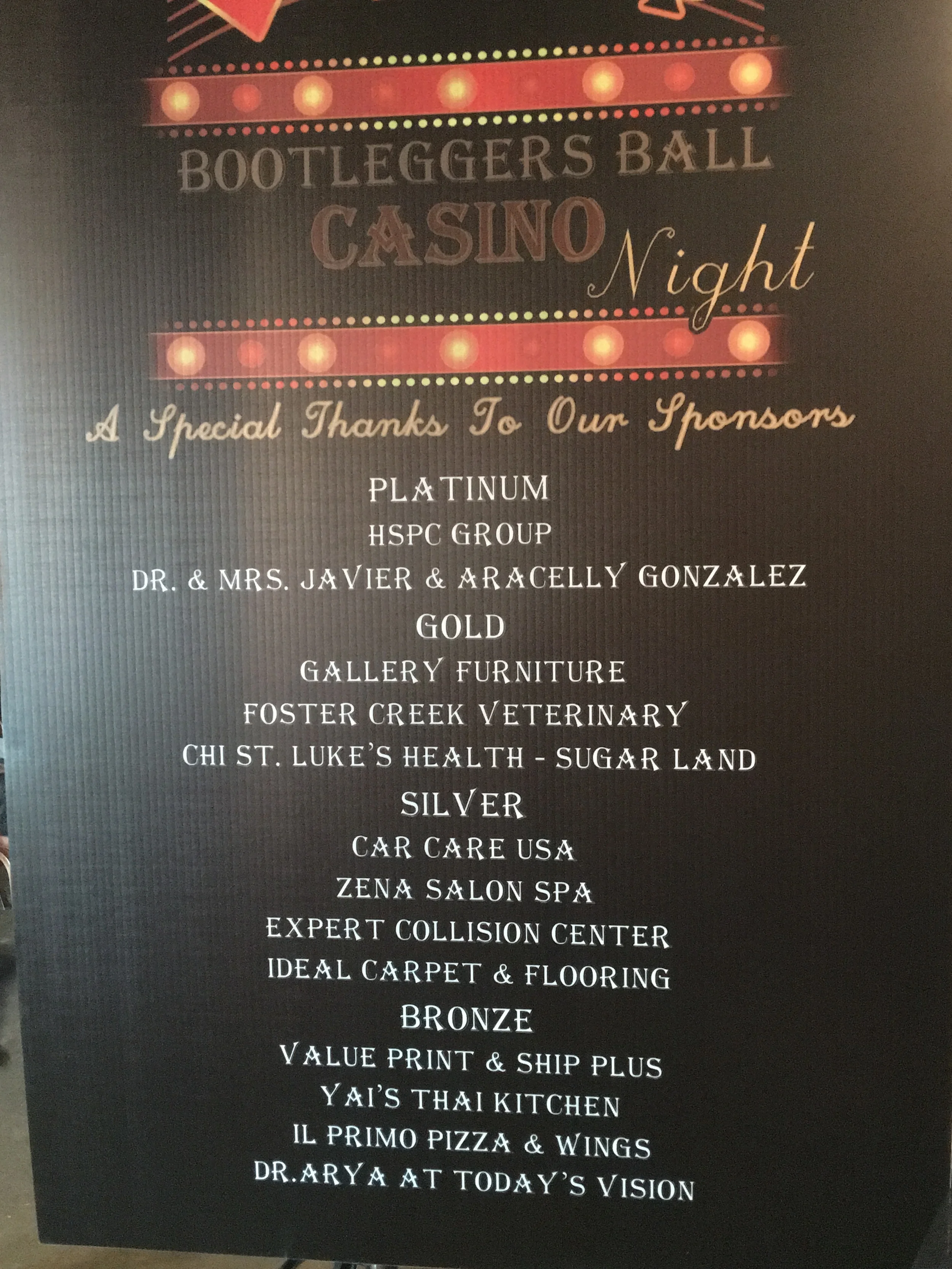 Bootlegger's Ball and Casino Night