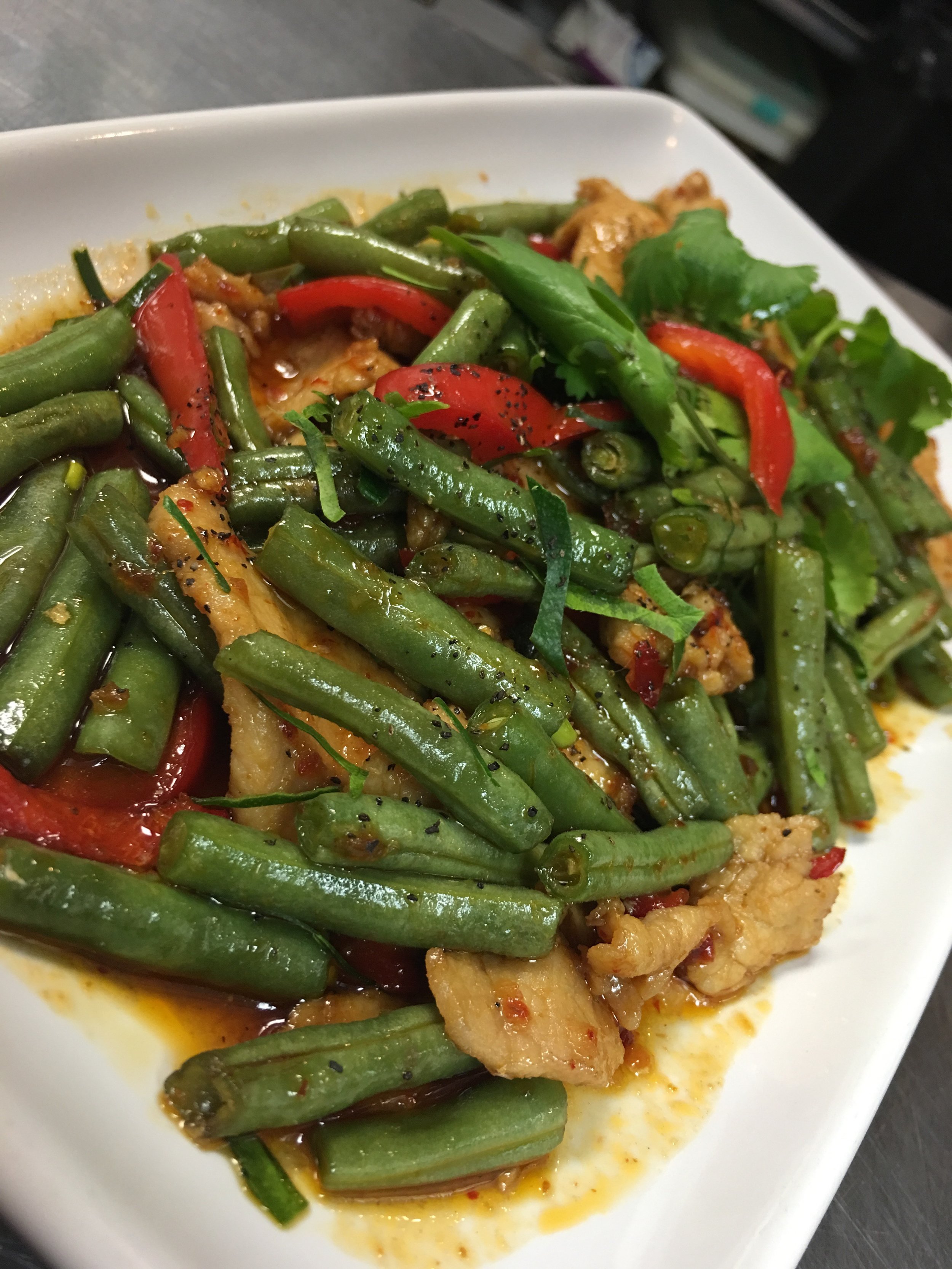 Green Bean+Chile Sauce