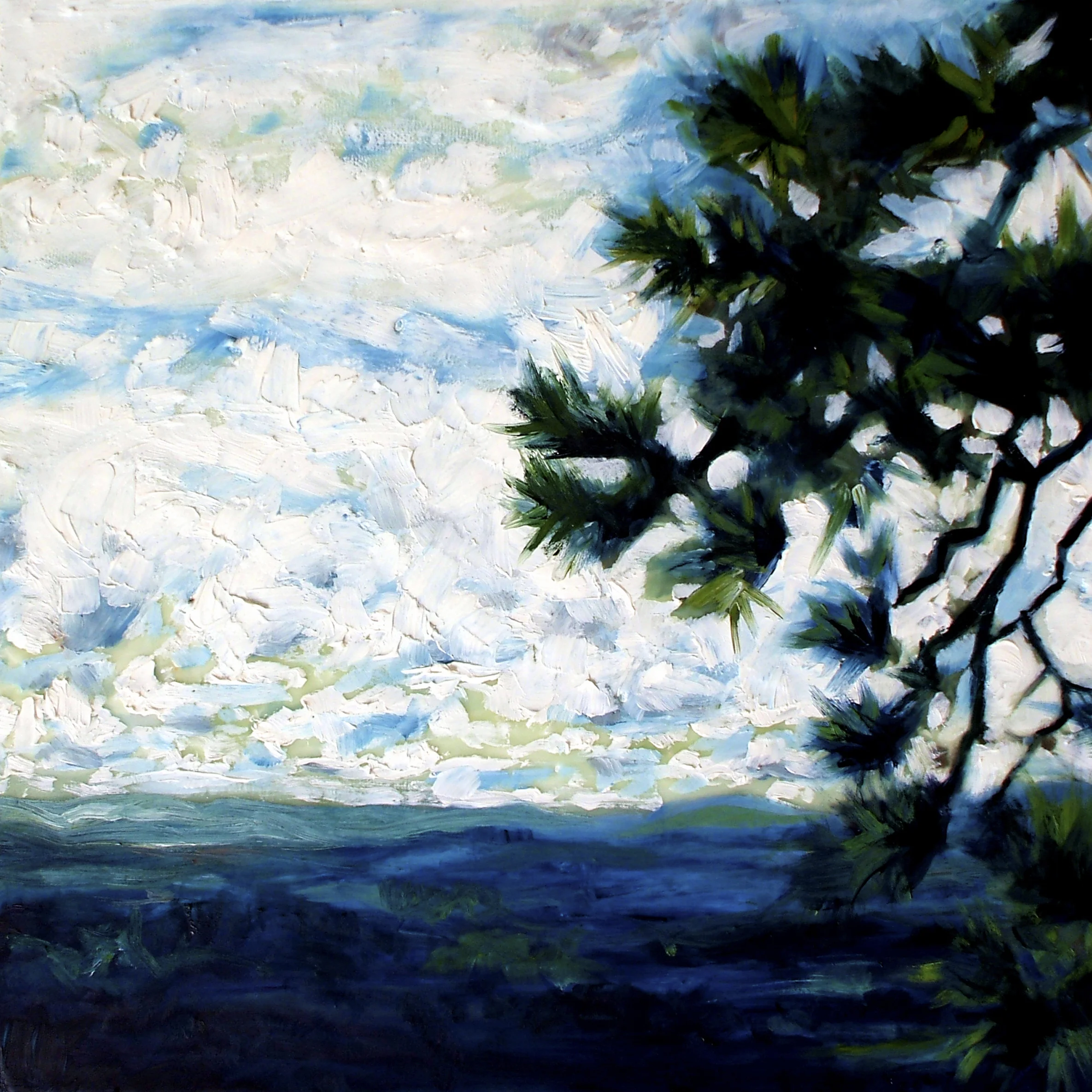 12" x 12"Oil and encaustic on canvasSOLD