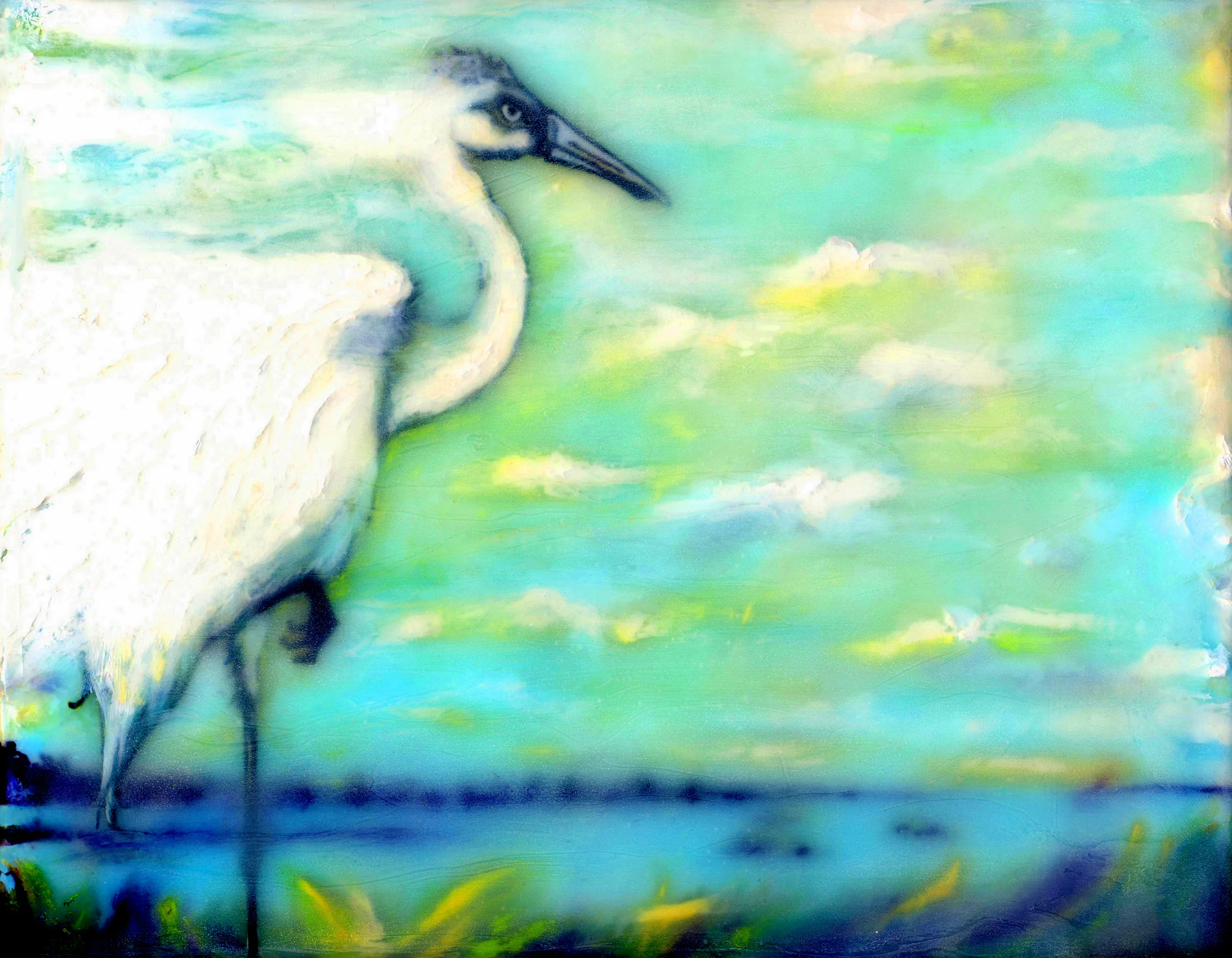 8"x 6"Oil and encaustic on canvasSOLD