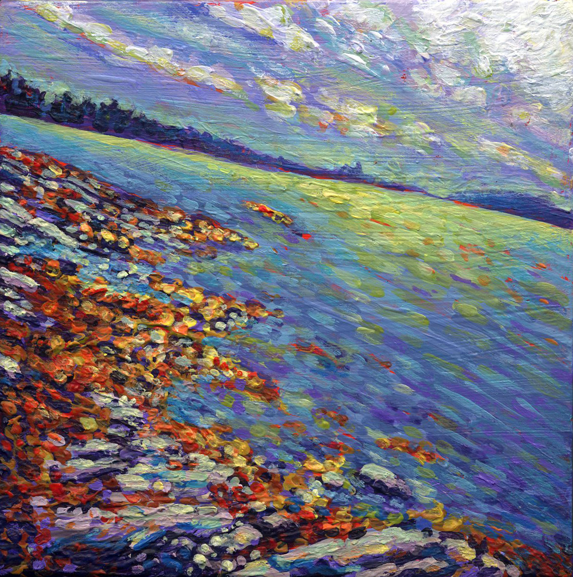 1.5" x 4 x 6Acrylic on cradled birch plywood boardSOLD