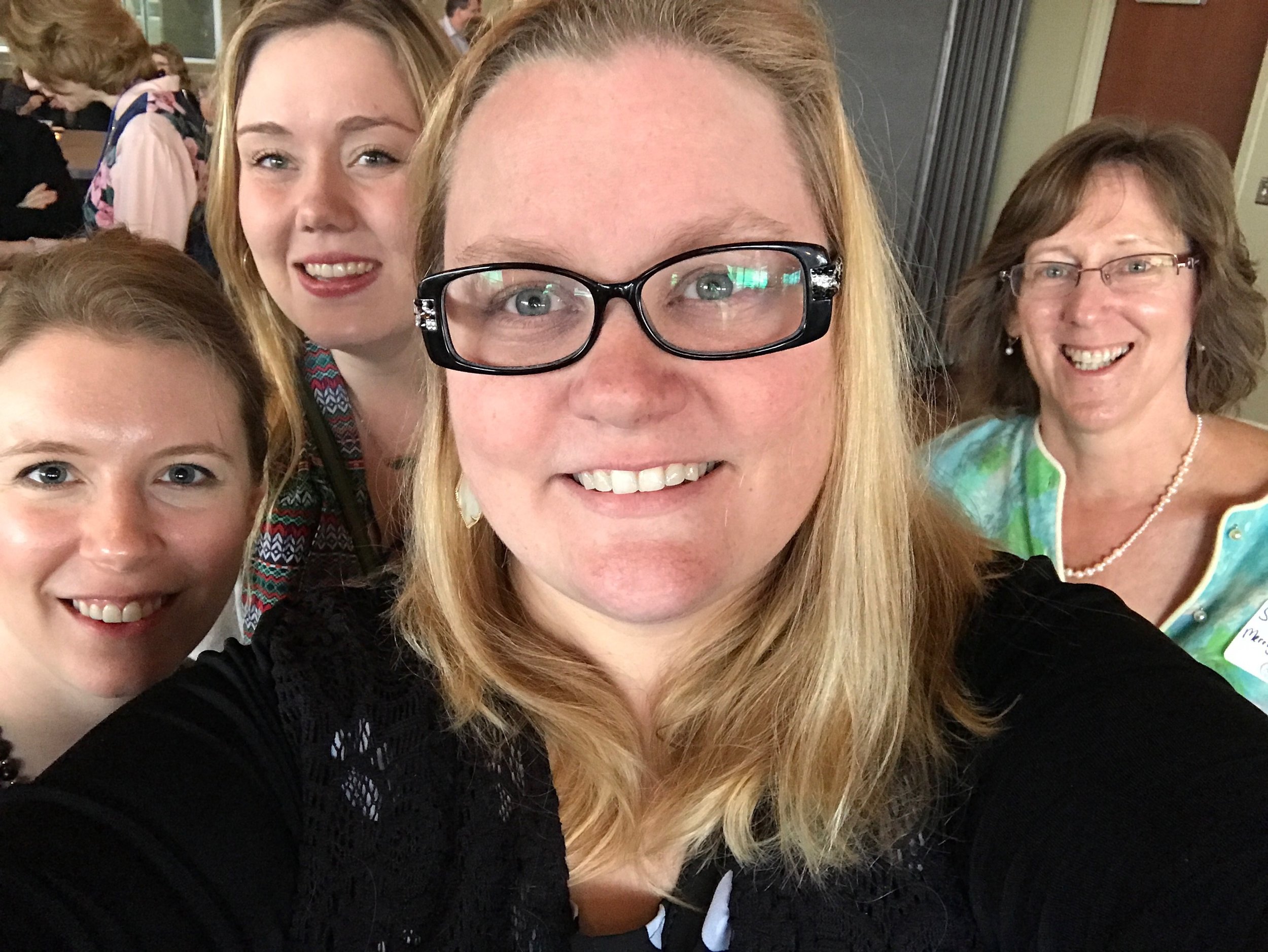 Emily, Allie, Merritt and Susan enjoy the end-of-day social at Boulevard Brewing Co. 