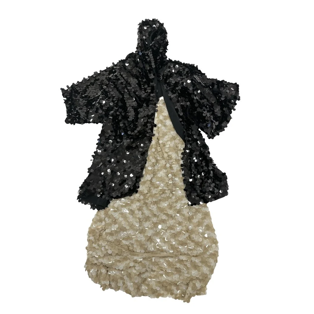 gold sequin dress with cape Sweet Wink main image 1
