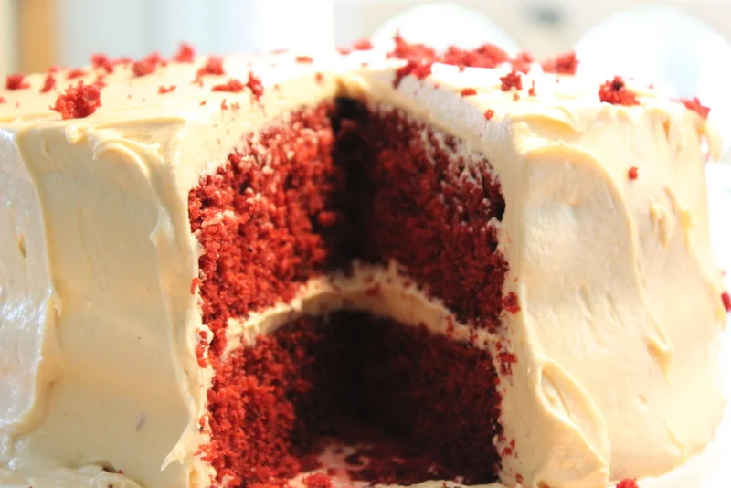 Peanut Butter Red Velvet Cake
