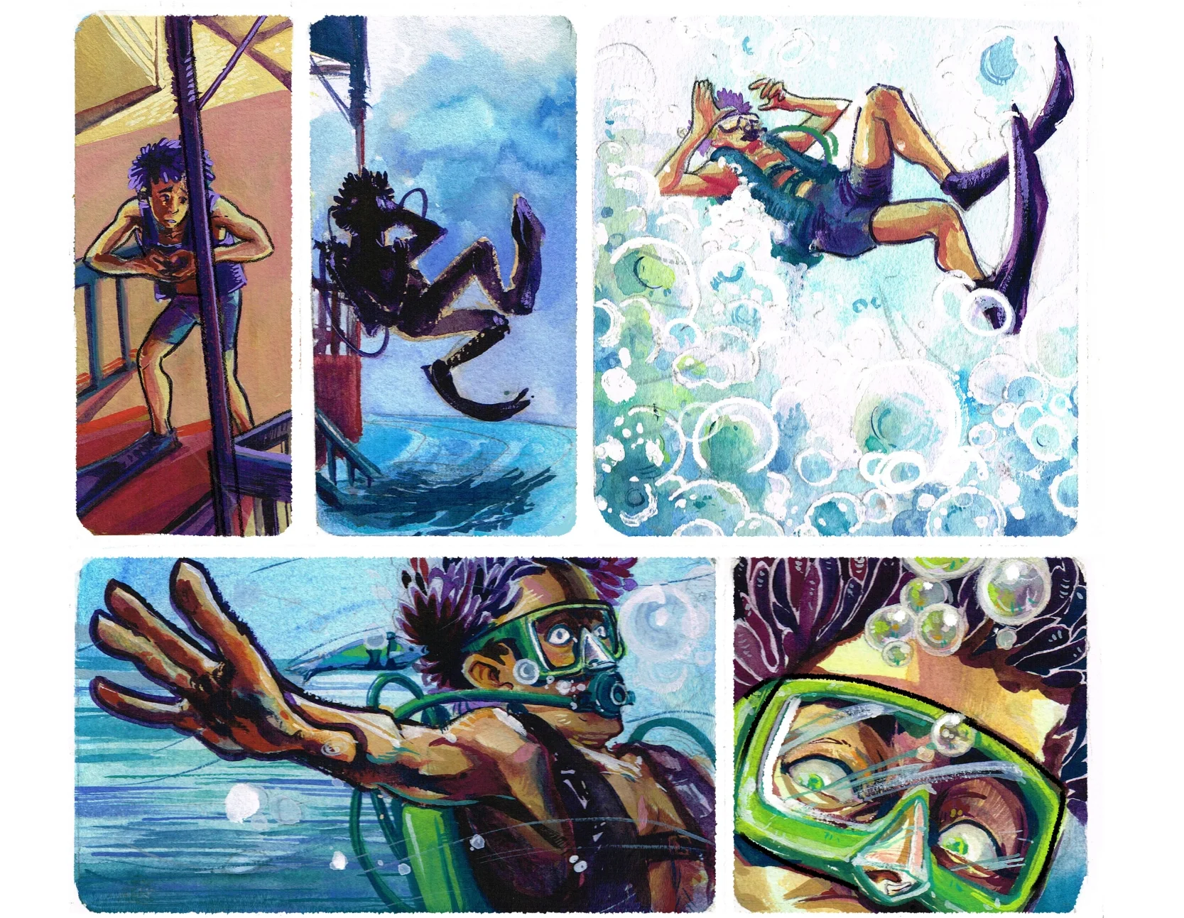 A few panels from a comic to be published 2015