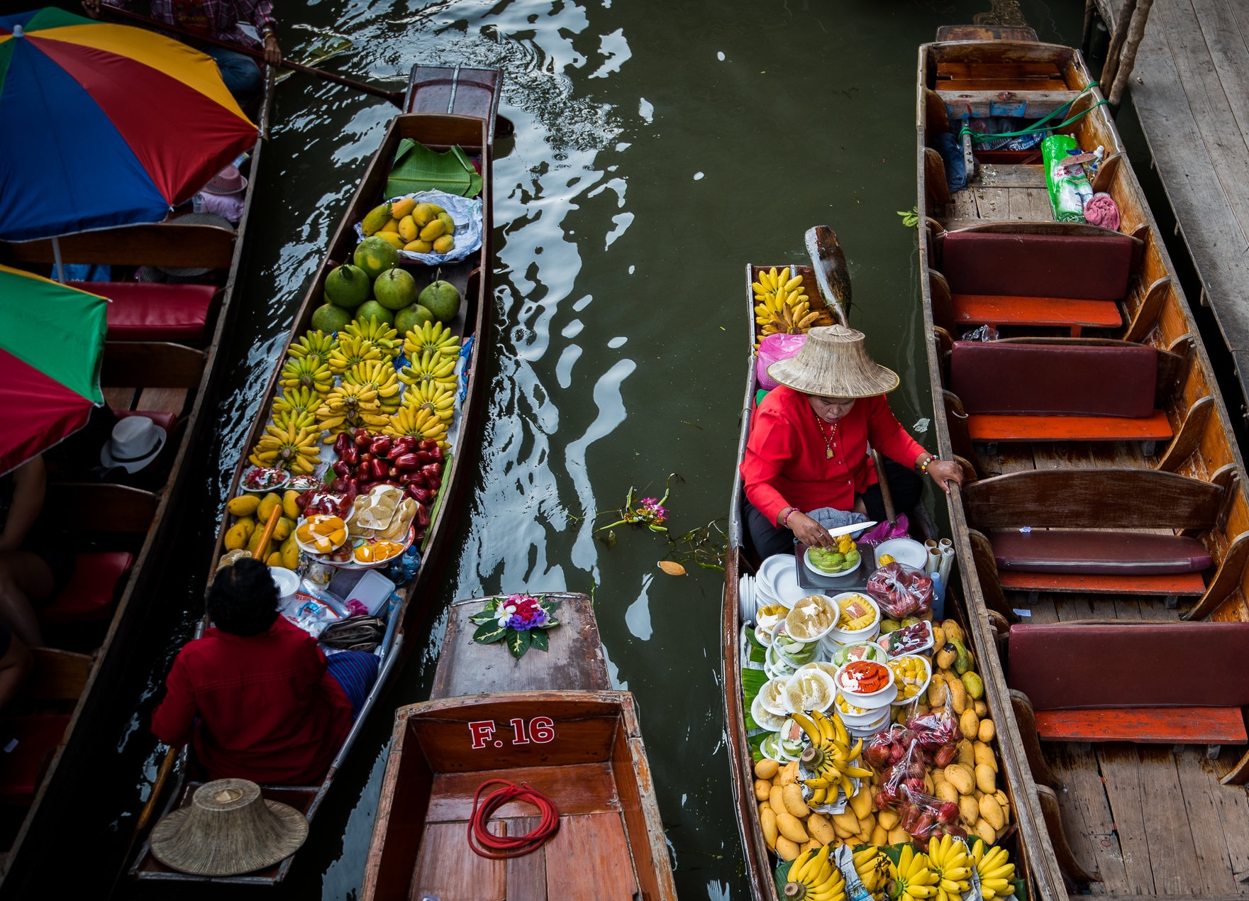 Floating Market Woman with Fruit Boat.jpg