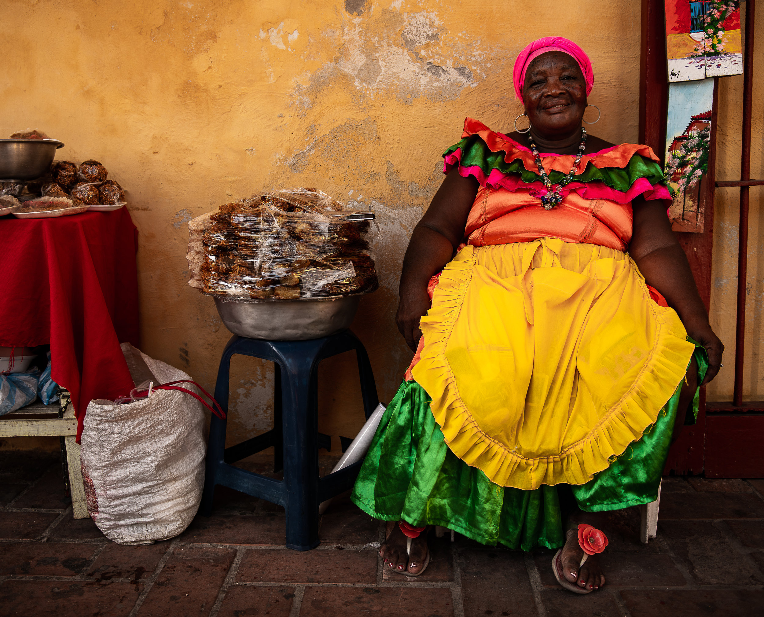 Woman selling arepas in Las Movedas.jpg