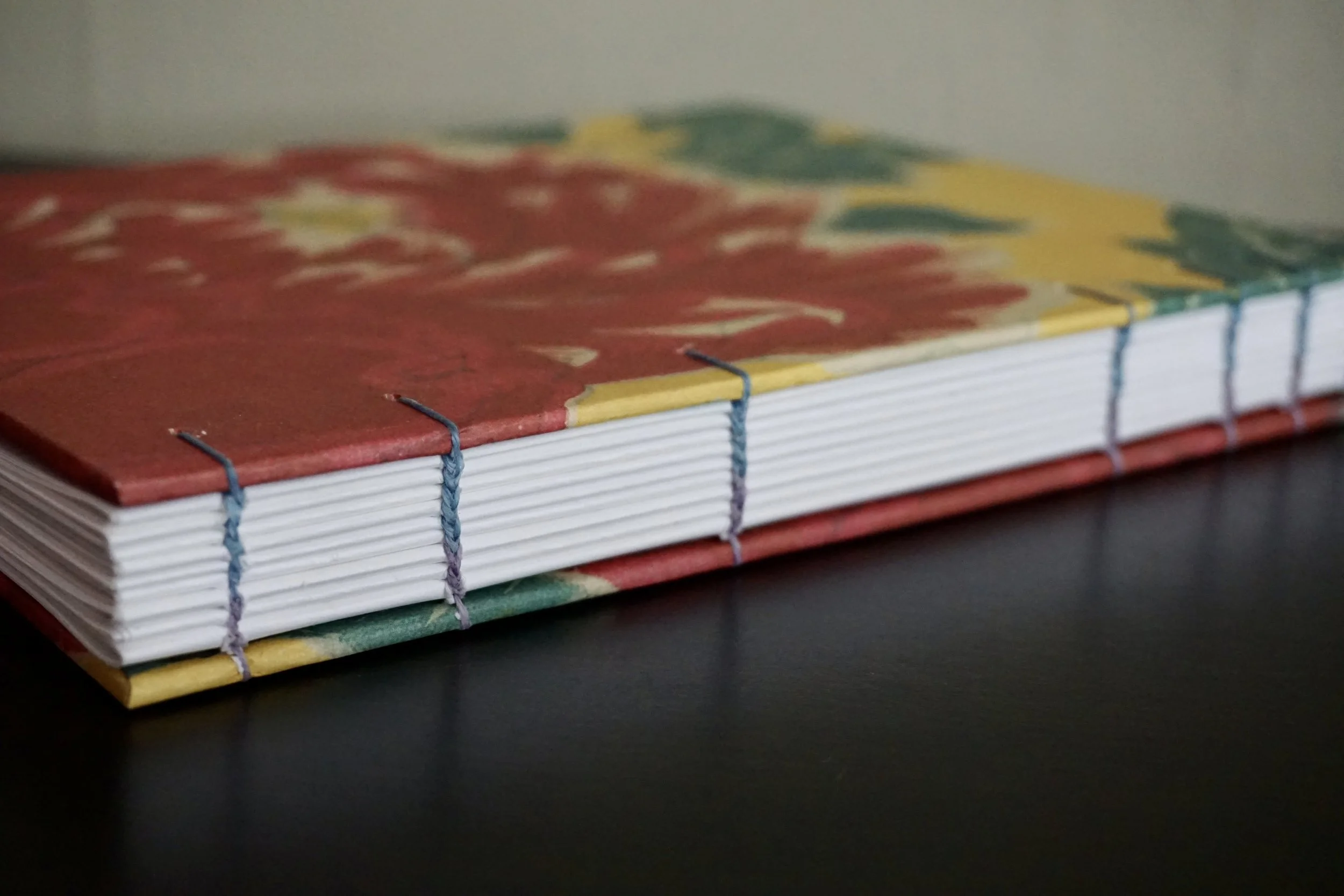 Blank Journal with Floral Japanese Paper Covers