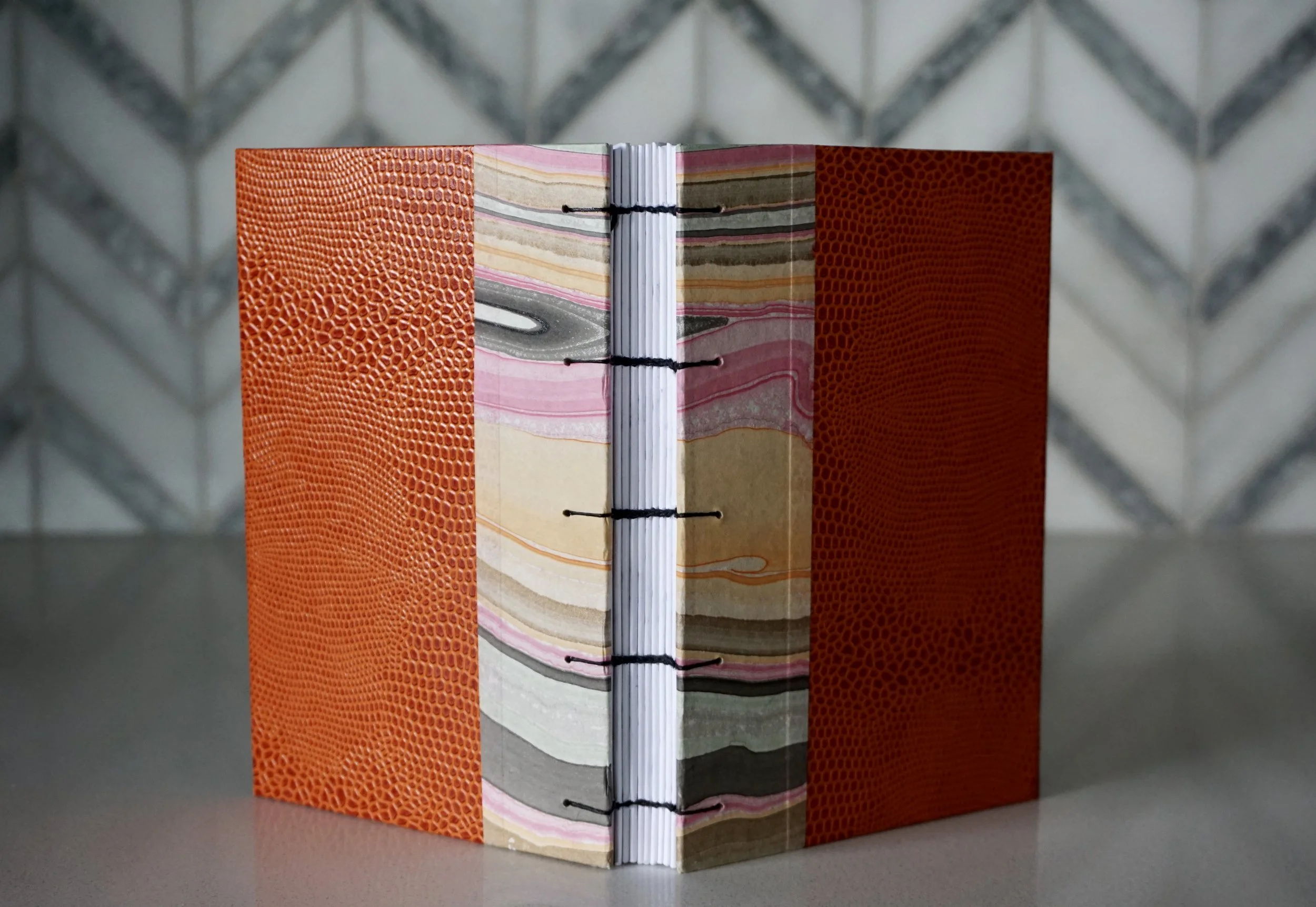 Cocktail Recipe Book with Imitation Lizard Covers